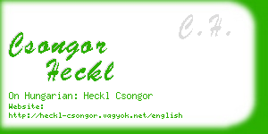 csongor heckl business card